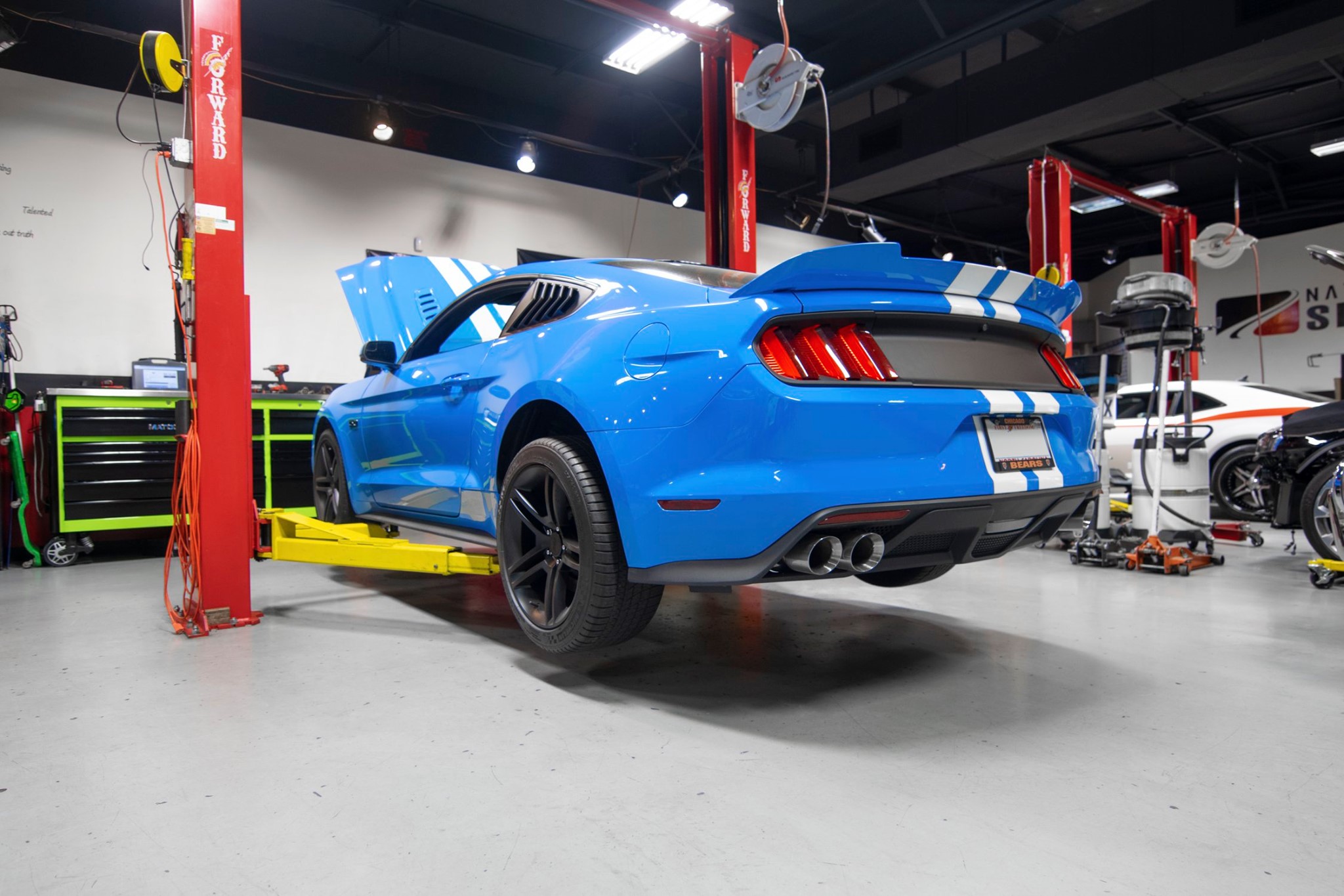 grabber blue mustang