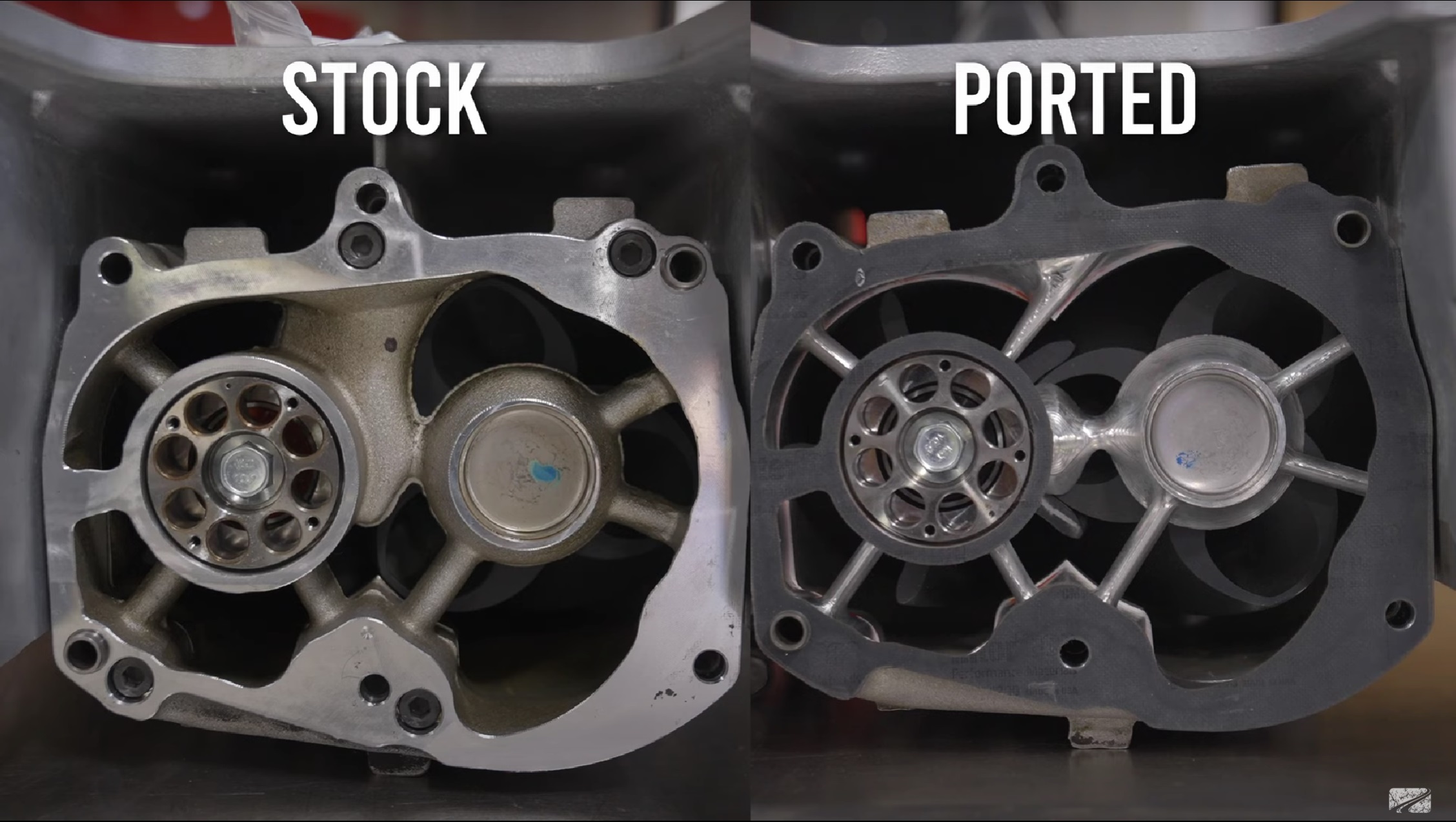 Stock vs ported hellcat supercharger